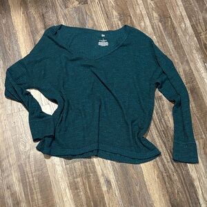 Teal Long Sleeve Women's Top